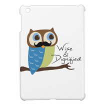 Mustachioed Owl ipad mini cases