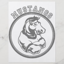 Mustangs Sports Graphic Full Color Flyer