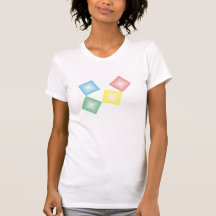 Muster farbige Quadrate T Shirts