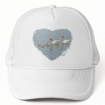 Mute Swan Famly Mesh Hat