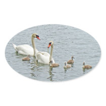 Mute Swan Famly Stickers