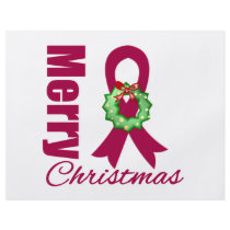 Mutliple Myeloma Awareness Merry Christmas Ribbon Personalised Flyer