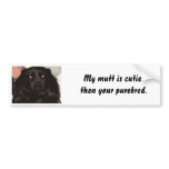 Mutt Bumper Sticker bumper stickers