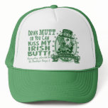 Mutt-Faced Green Irish Ale Beer Logo Gifts hats