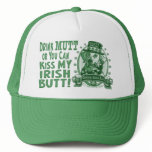 Mutt-Faced Green Irish Ale Beer Logo Gifts Trucker Hats