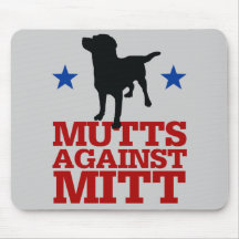 Mutts Against Mitt Mousepad