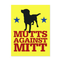 Mutts Against Mitt Postcard