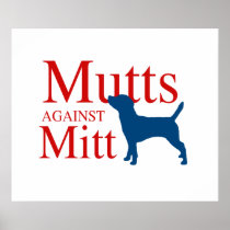Mutts against Mitt Poster