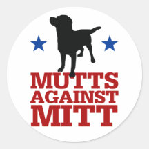 Mutts Against Mitt Sticker