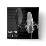 MUZIC IS LIFE BUTTONS