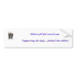 MWC, MilitaryWifeCentral.com , Supporting the l... bumper stickers