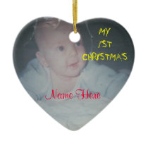 MY 1ST CHRISTMAS Baby Ornament