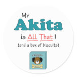 My Akita is All That! Stickers