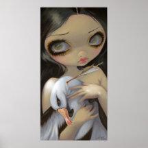 My Albatross ART PRINT big eye lowbrow gothic Posteres