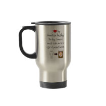 My American Bulldog Loves Peanut Butter Coffee Mugs