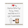 My American Eskimo Dog Loves Peanut Butter Postcard