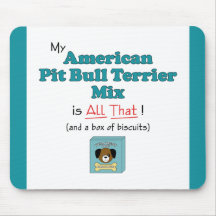 My American Pit Bull Terrier Mix is All That! Mousemat