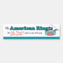 My American Ringtail is All That! Funny Kitty Bumper Stickers