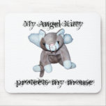 My Angel Kitty protects my mouse