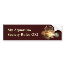 My Aquarium Society Rules! Bumper Stickers