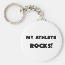 MY Athlete ROCKS! Keychain