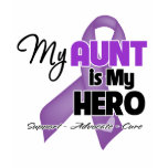 My Aunt is My Hero - Purple Ribbon t-shirts