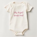 My Aunt Loves Me! (pink) Onesie t-shirts
