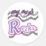 My Aunt Rocks Round Sticker