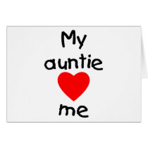 My Auntie Loves Me Cards
