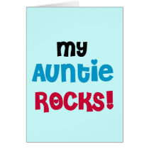 My Auntie Rocks Tshirts and Gifts Card