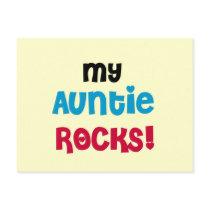 My Auntie Rocks Tshirts and Gifts Postcard