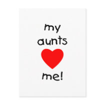 My Aunts Love Me Postcard