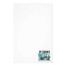 My Battle Too Cousin Ovarian Cancer Customised Stationery
