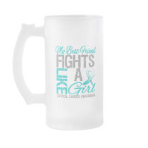 My Best Friend Fights Like a Girl Cervical Cancer Mugs