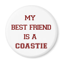 My Best Friend Is A Coastie New Refrigerator Magnets