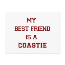 My Best Friend Is A Coastie New Postcard