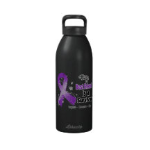 My Best Friend is a Survivor Purple Ribbon Drinking Bottle