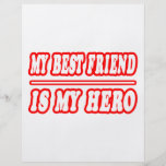 My Best Friend Is My Hero Personalised Flyer