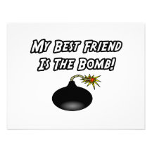 My Best Friend Is The Bomb Personalized Announcement