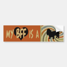 My BFF is a Bassett Hound Bumper Sticker