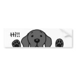 My Black Lab "Hi!!" Bumper Sticker
