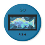 My Blue Salmon Magnet
