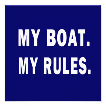MY BOAT. MY RULES. ART PHOTO