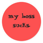 my boss sucks. stickers