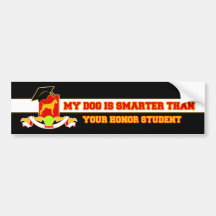 My Boxer Is Smarter Bumper Stickers