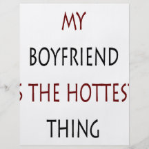 My Boyfriend Is The Hottest Thing Full Colour Flyer