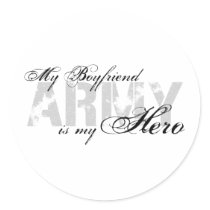 My Boyfriend My Hero - ARMY Round Sticker