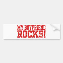 My Boyfriend Rocks Bumper Stickers