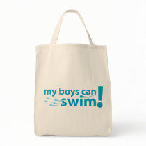 My Boys Can Swim! Canvas Bags