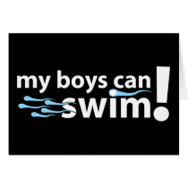 My Boys Can Swim! Greeting Card